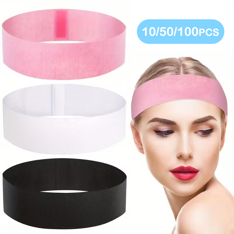 Skincare Pink - 10/50/100 Pezzi Fasce per Capelli Monouso