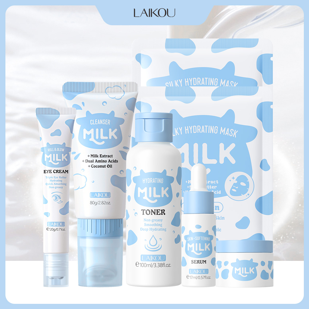 LAIKOU Set di 6 Prodotti per l - Skincare Glow Glowing recensione e prezzo