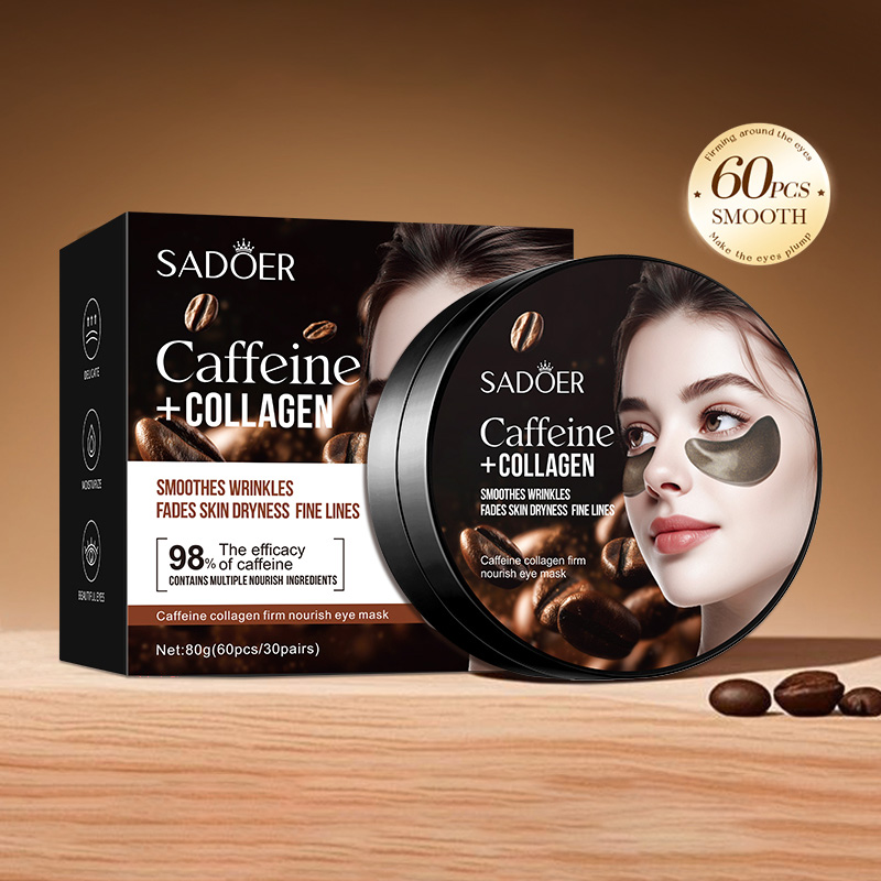60 pz SADOER Caffeina Cristall - Collagen Sheet Mask recensione e prezzo