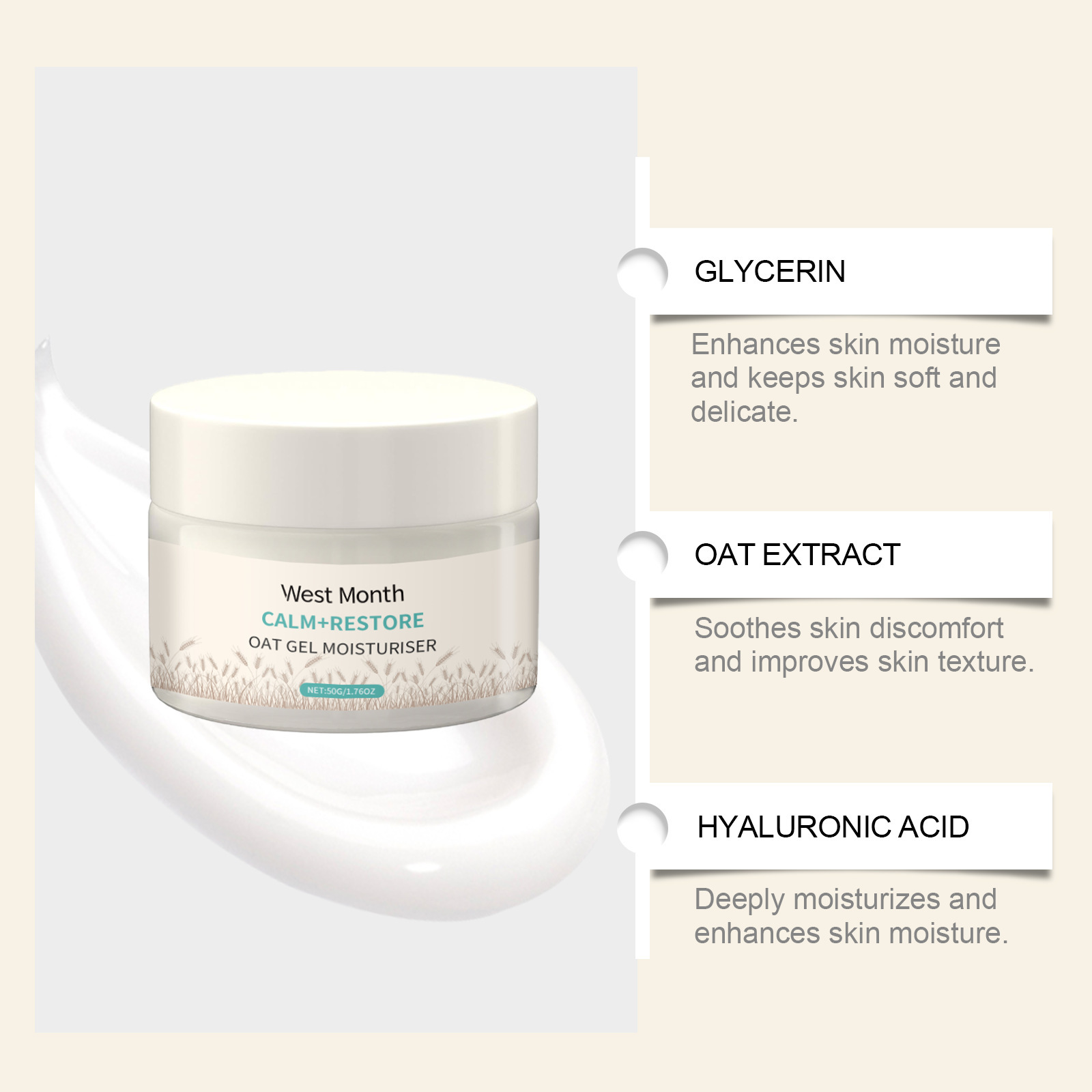 Crema Viso Idratante all'Avena - Skincare Oat recensione e prezzo