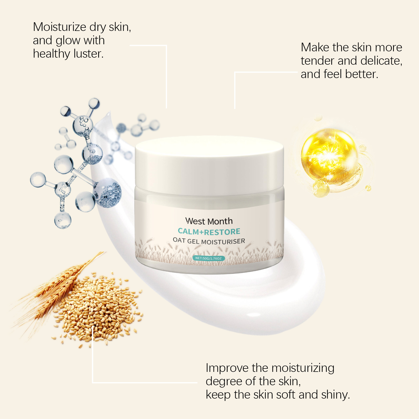 Crema Viso Idratante all'Avena - Skincare Oat recensione e prezzo